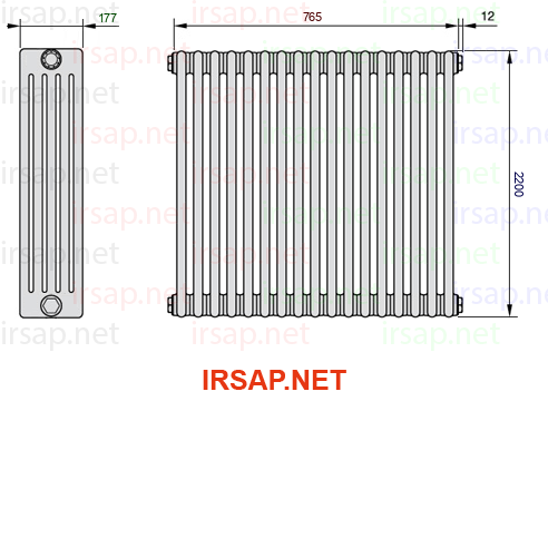 Радиатор IRSAP Tesi 52200/17 T12 CL 01